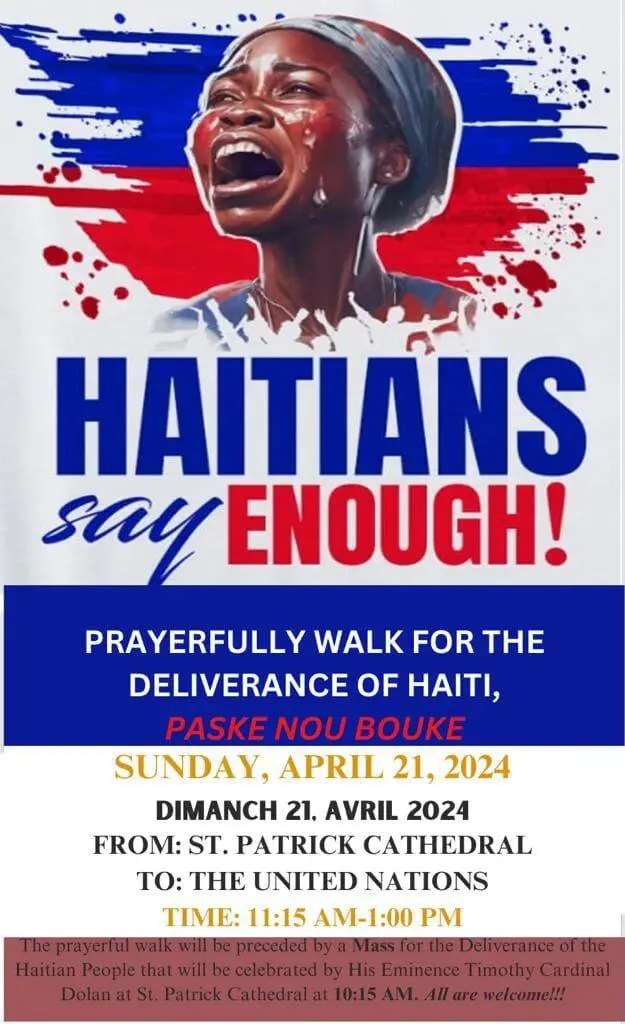 Haiti Rally Against Violence- Uniting Voices for Change in New York City 