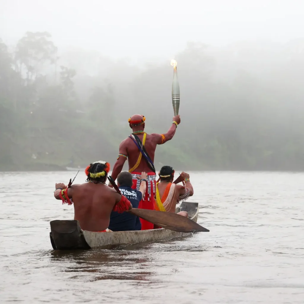 Olympic Games: The Flame Embarks on the Ocean Relay