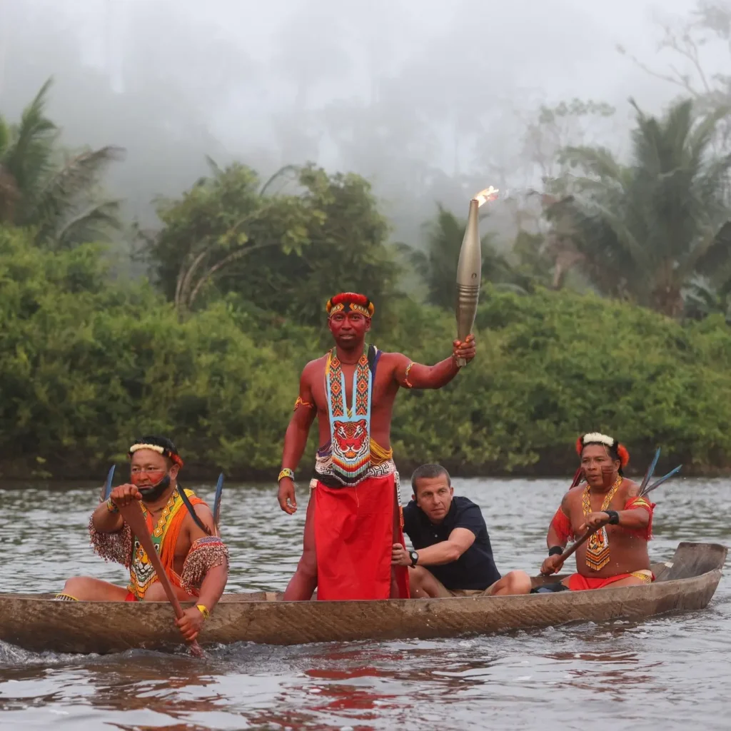 Olympic Games: The Flame Embarks on the Ocean Relay